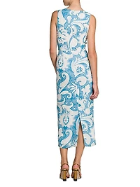 Summer Macroflower Cady Sheath Dress