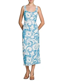 Summer Macroflower Cady Sheath Dress