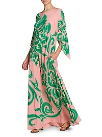 Summer Macflower Caftan Gown