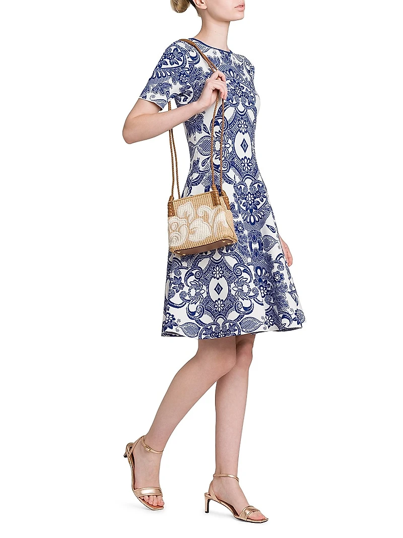 Medallion Lace Effect Minidress