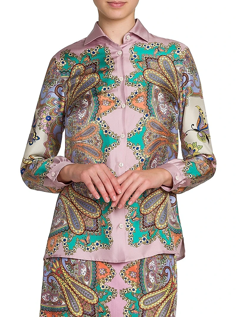 Lucky Charm Flower Medallion Shirt