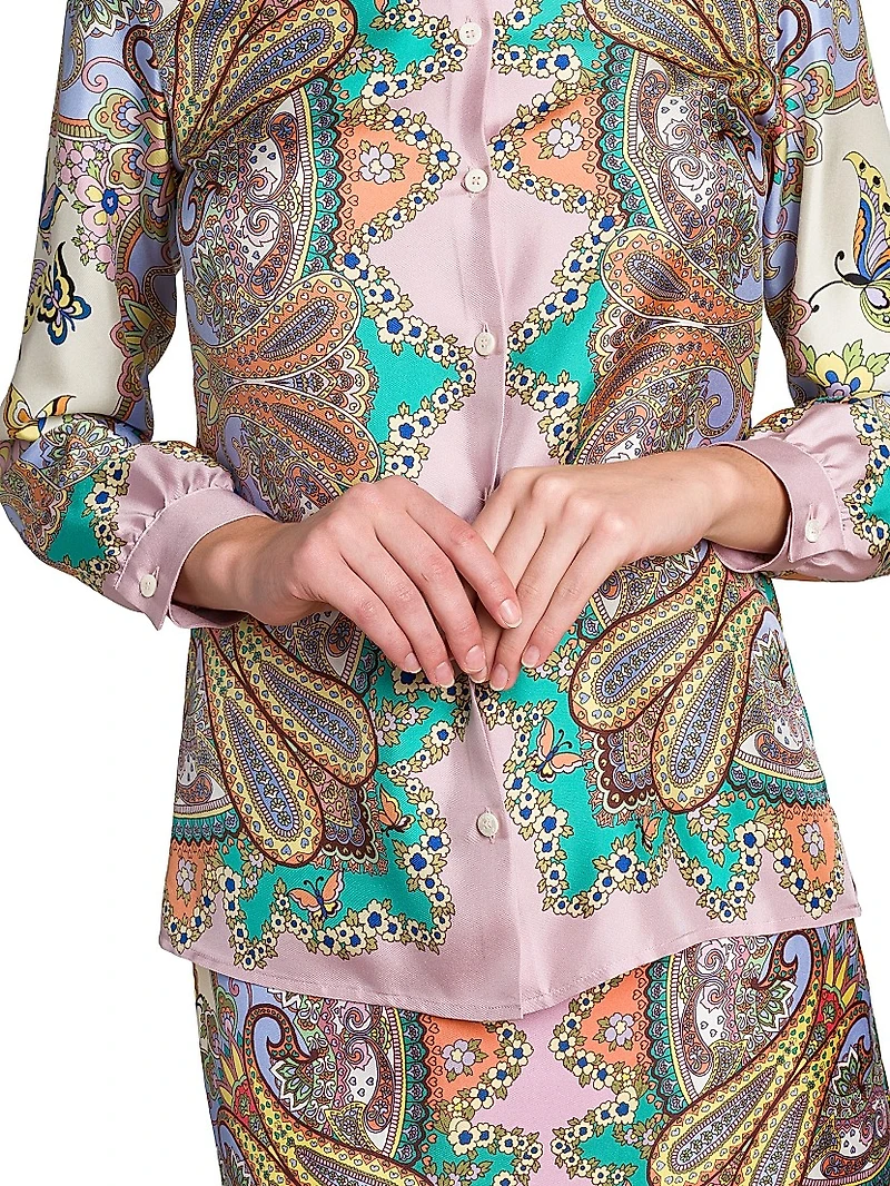 Lucky Charm Flower Medallion Shirt