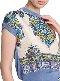 Medallion Silk Top