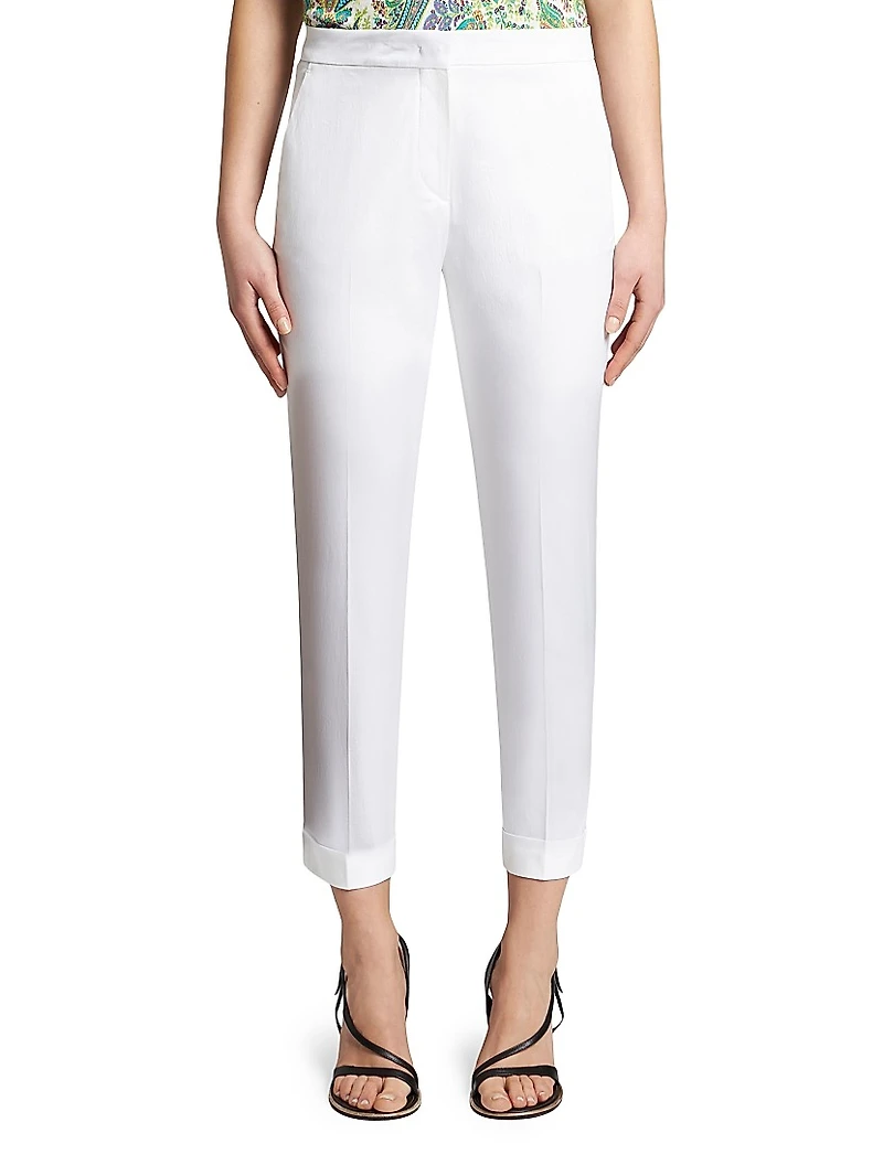 Sailor Stretch Cotton Slim-Fit Pants