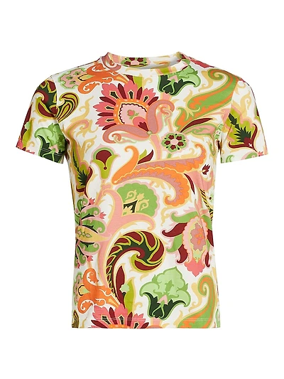 Summer Artwork Print T-Shirt