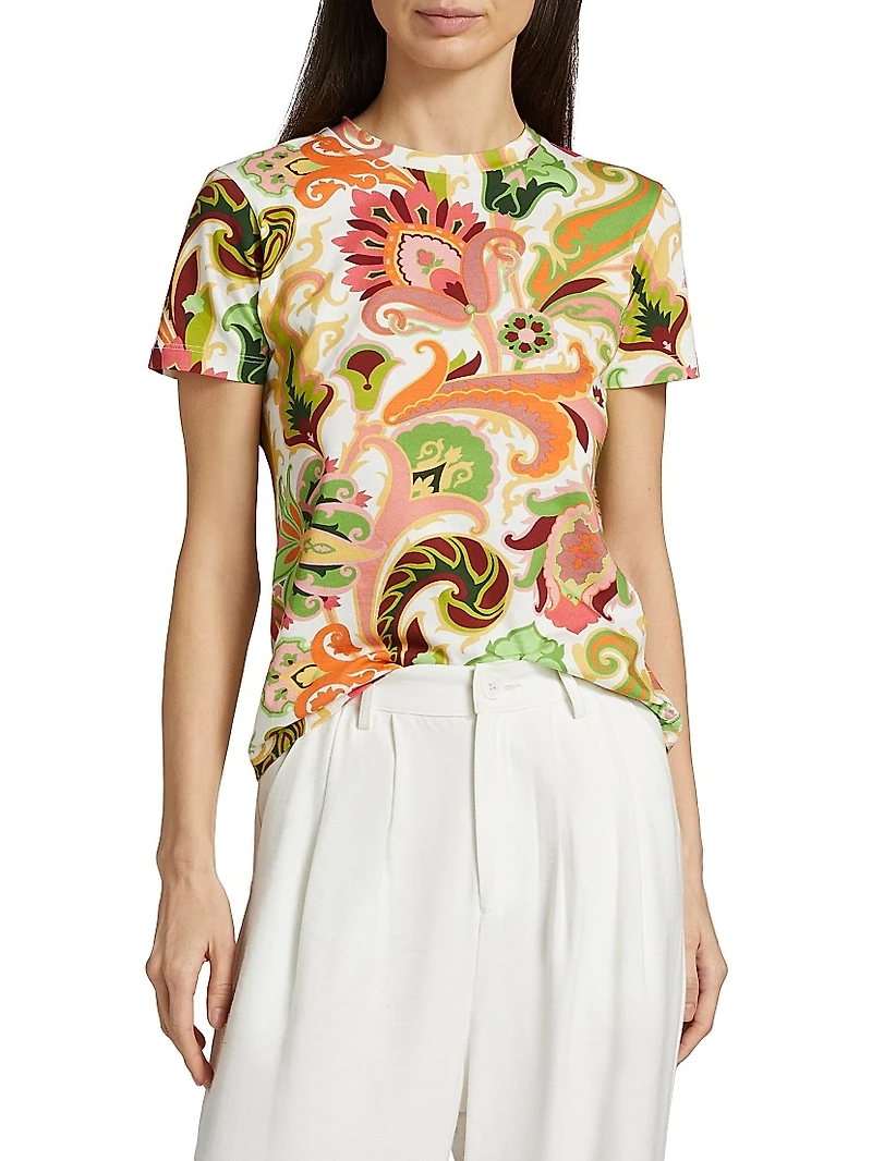 Summer Artwork Print T-Shirt