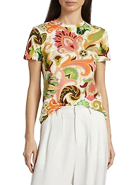 Summer Artwork Print T-Shirt