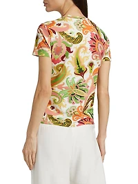 Summer Artwork Print T-Shirt