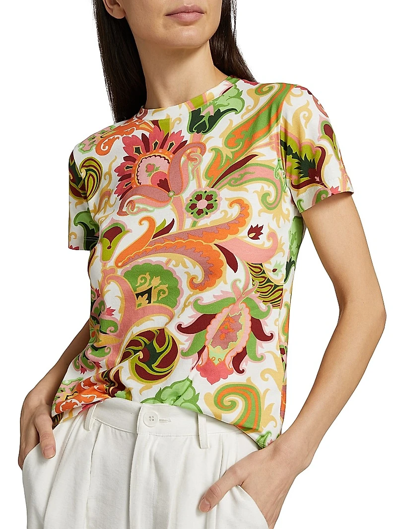 Summer Artwork Print T-Shirt
