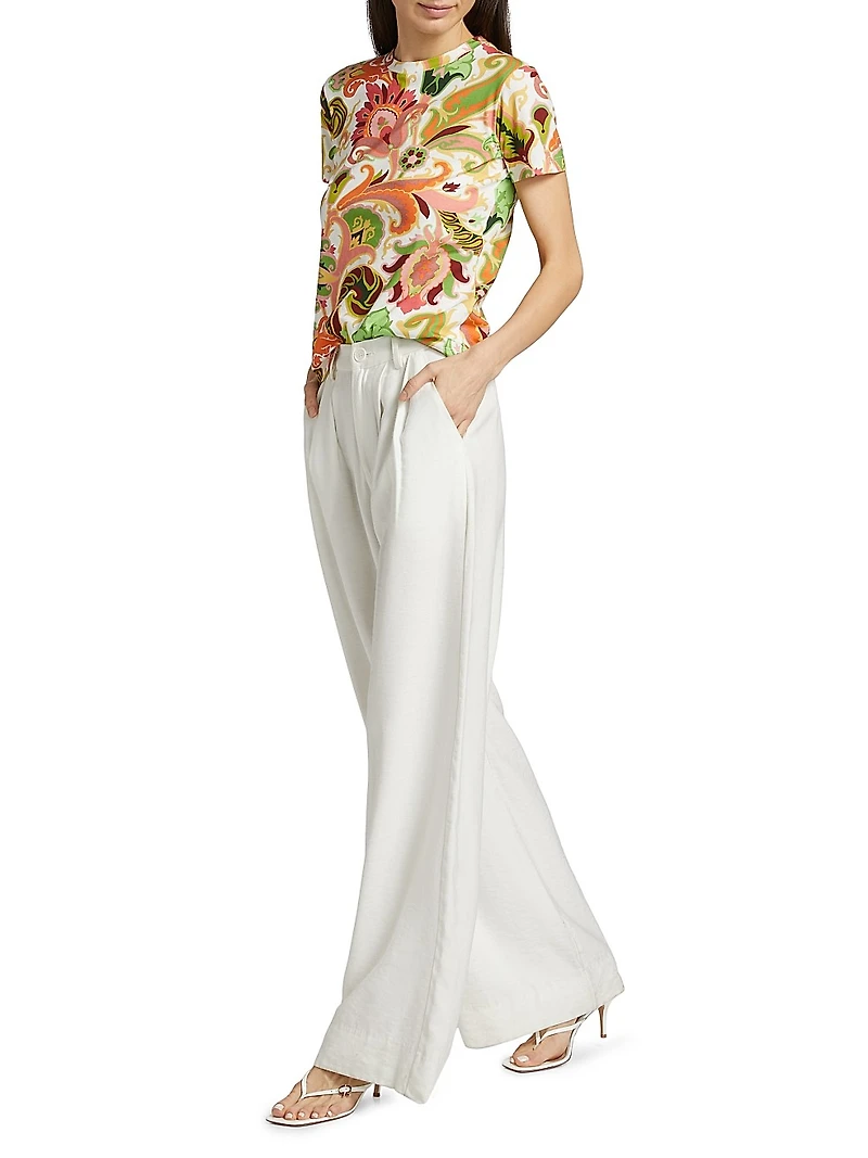 Summer Artwork Print T-Shirt