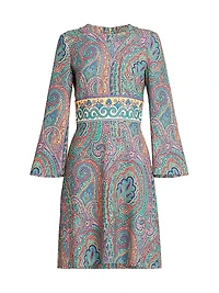 Arnica Print Jersey Minidress