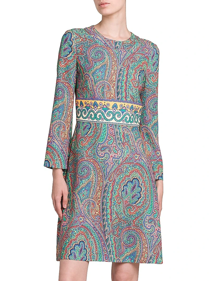 Arnica Print Jersey Minidress