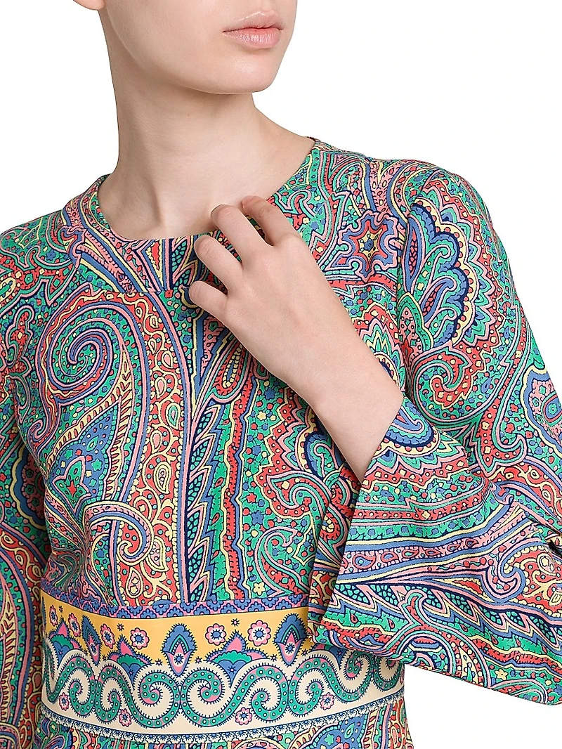 Arnica Print Jersey Minidress