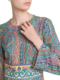 Arnica Print Jersey Minidress