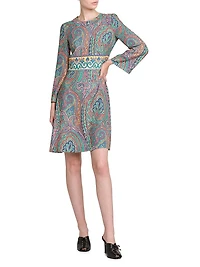 Arnica Print Jersey Minidress