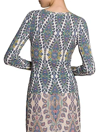 Medallion Long-Sleeve Top
