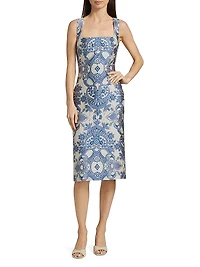 Medallion Lace Sheath Dress