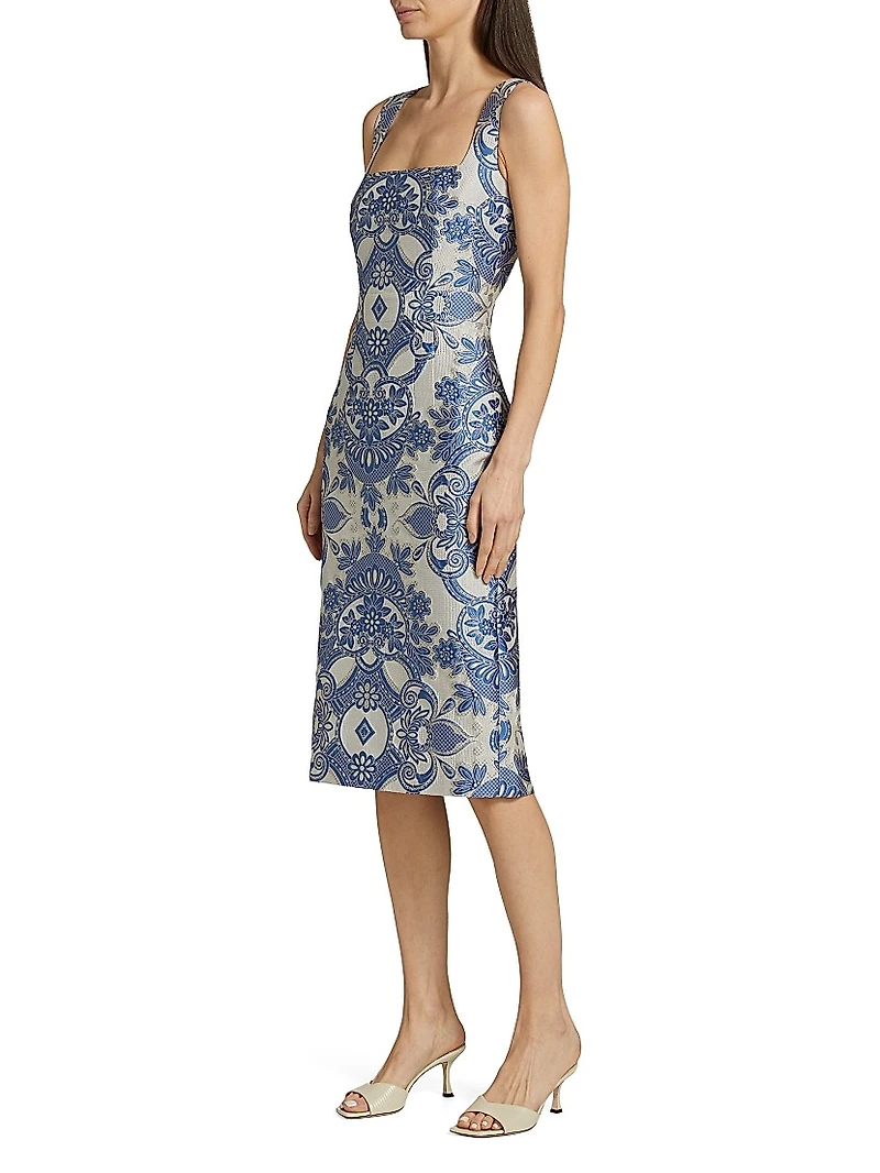 Medallion Lace Sheath Dress