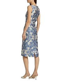 Medallion Lace Sheath Dress