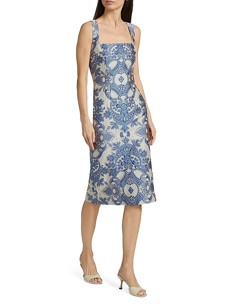 Medallion Lace Sheath Dress