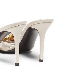 90MM Leather Slide Sandals