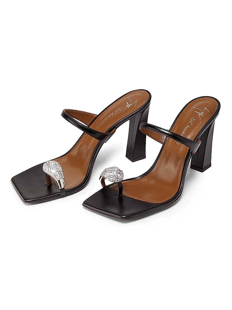 30th Anniversary 90MM Leather Toe Ring Sandals