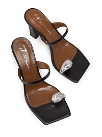30th Anniversary 90MM Leather Toe Ring Sandals
