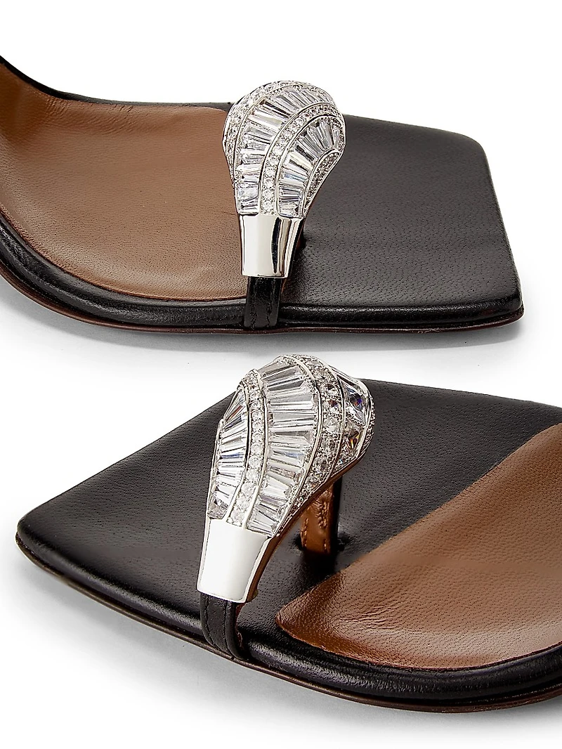 30th Anniversary 90MM Leather Toe Ring Sandals