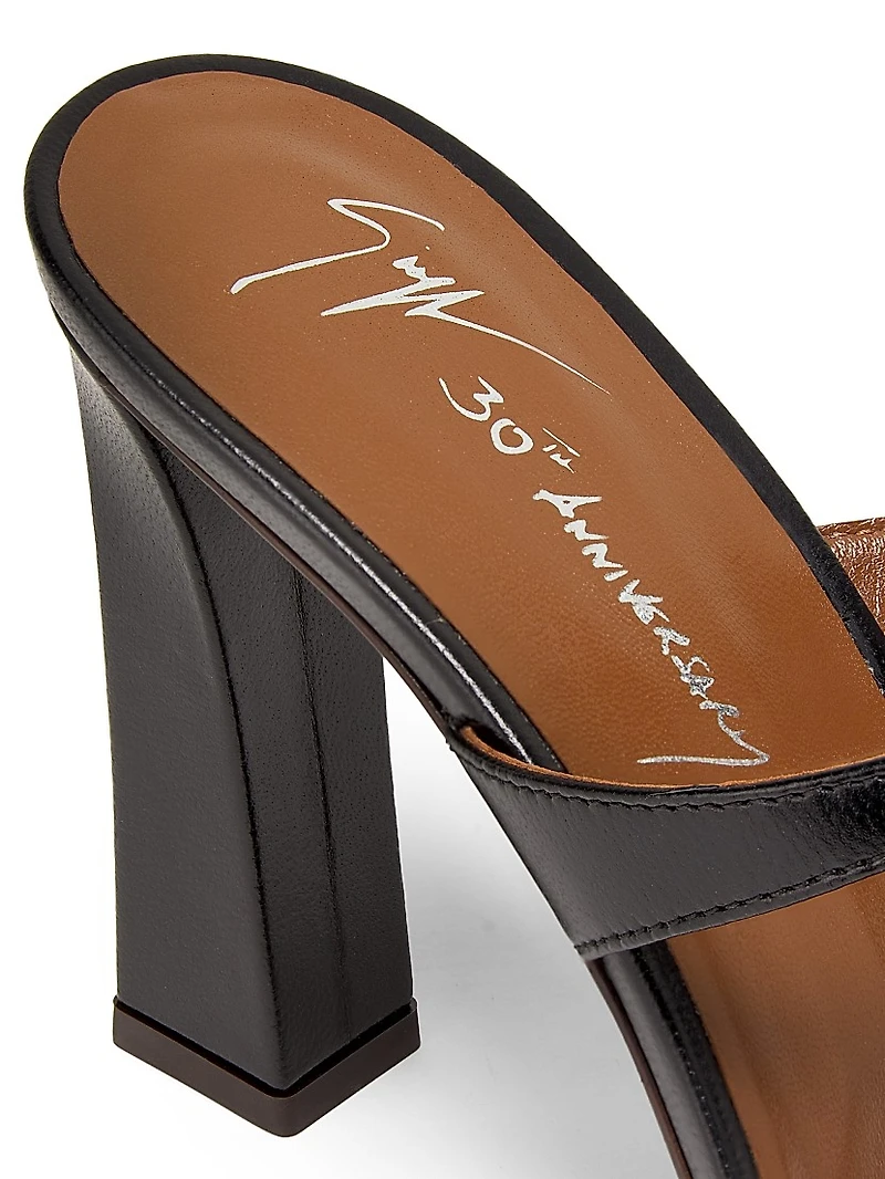 30th Anniversary 90MM Leather Toe Ring Sandals