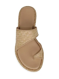 Lukas Raffia Slide Sandals