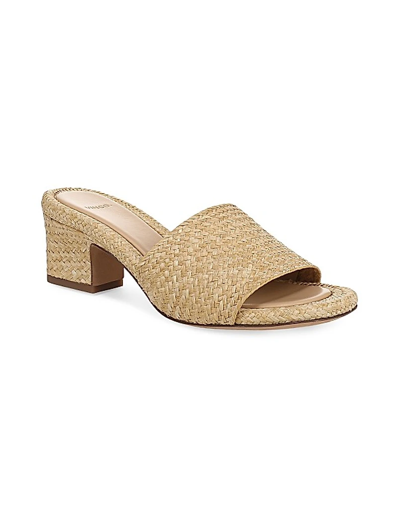 Ariana Raffia Slide Sandals