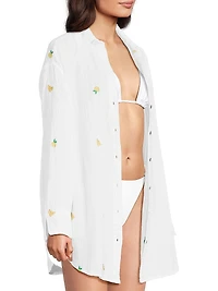 Kwitney Cotton Cover-Up Shirt