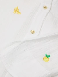 Kwitney Cotton Cover-Up Shirt