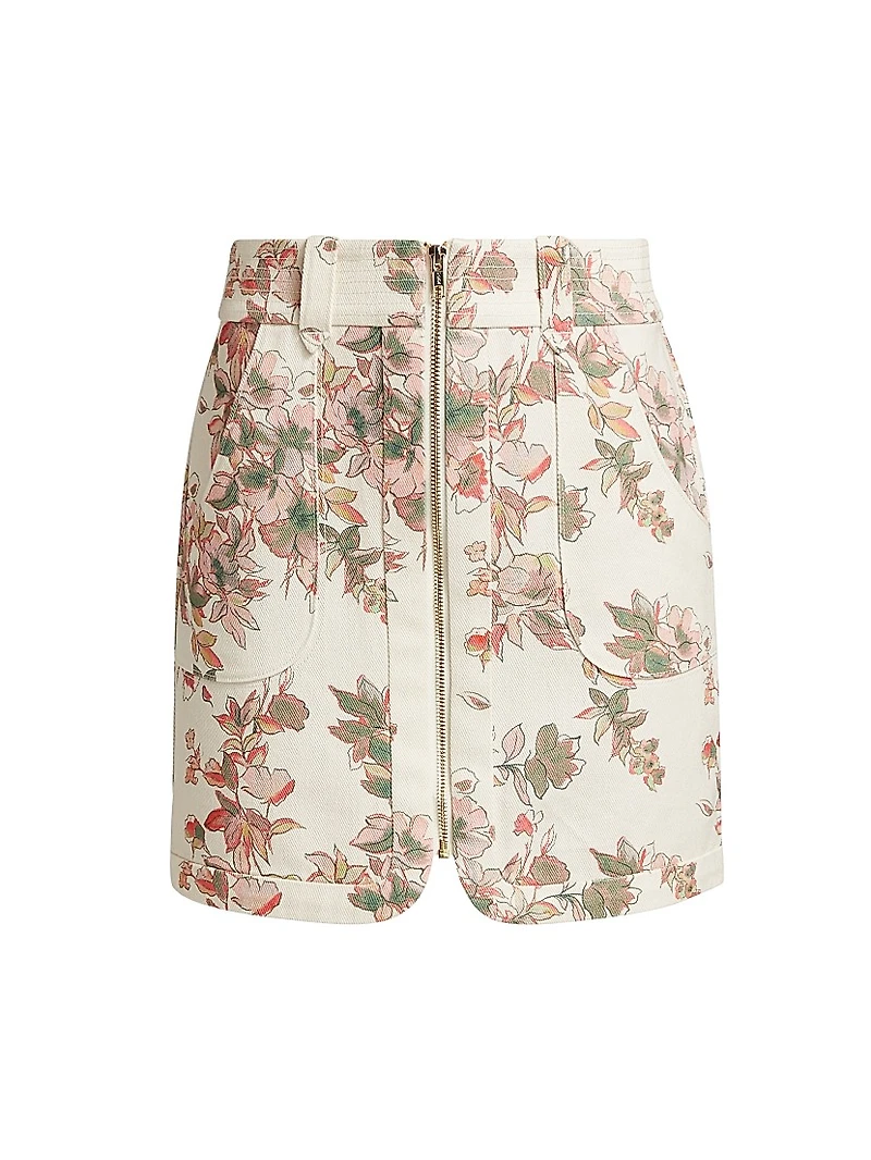 Nora Floral Miniskirt