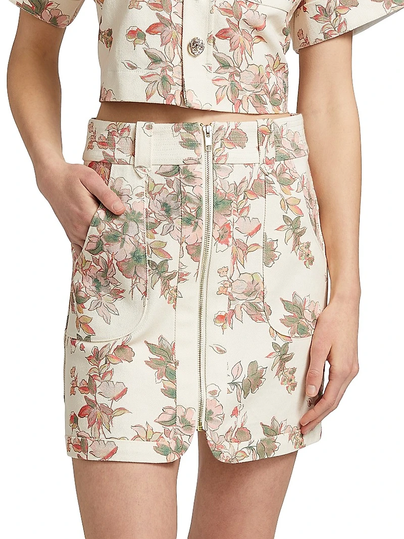 Nora Floral Miniskirt