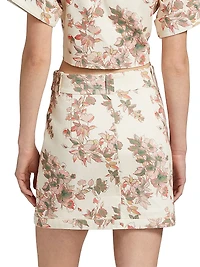 Nora Floral Miniskirt