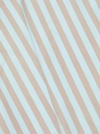 Domino Striped Cotton Sleeveless Minidress