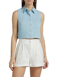 Katja Hemp Sleeveless Top