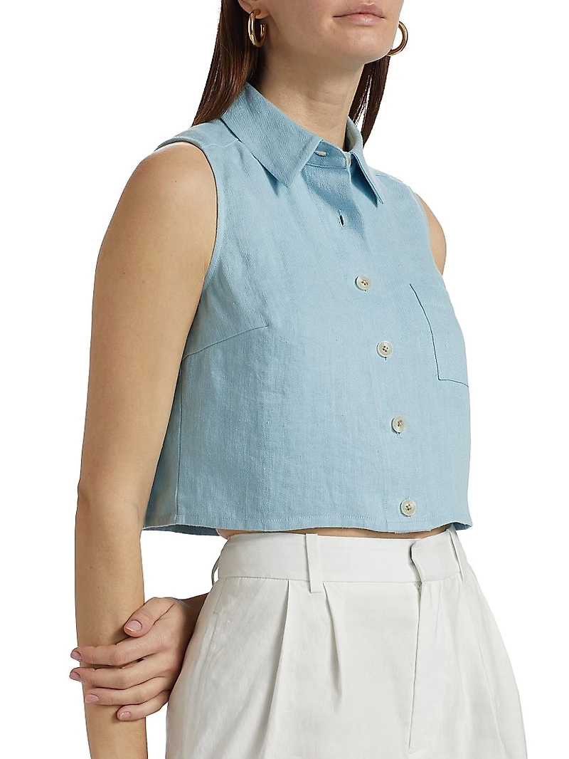 Katja Hemp Sleeveless Top