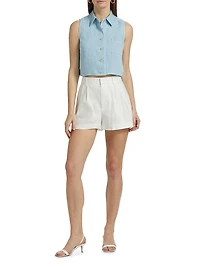 Katja Hemp Sleeveless Top