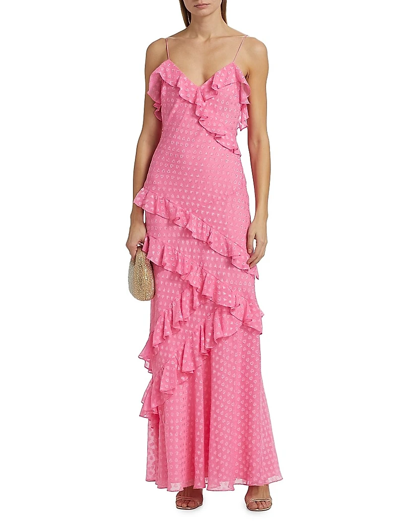 Rialto Ruffled Maxi Slipdress