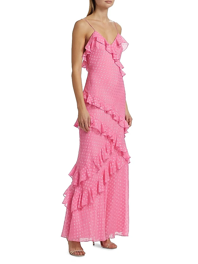 Rialto Ruffled Maxi Slipdress