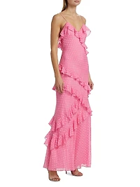 Rialto Ruffled Maxi Slipdress