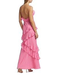 Rialto Ruffled Maxi Slipdress