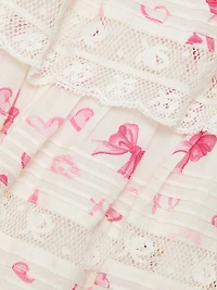 Polka Dot Ruffled Miniskirt