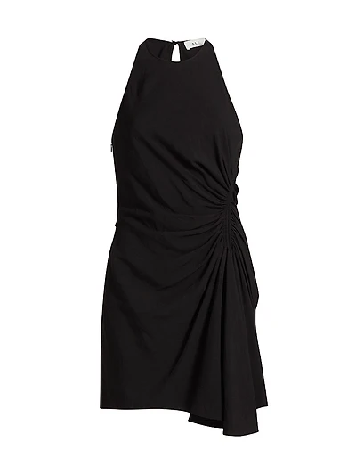 Rue Ruched Sleeveless Minidress