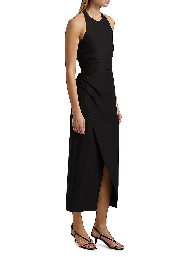 Sylvie Halterneck Midi-Dress