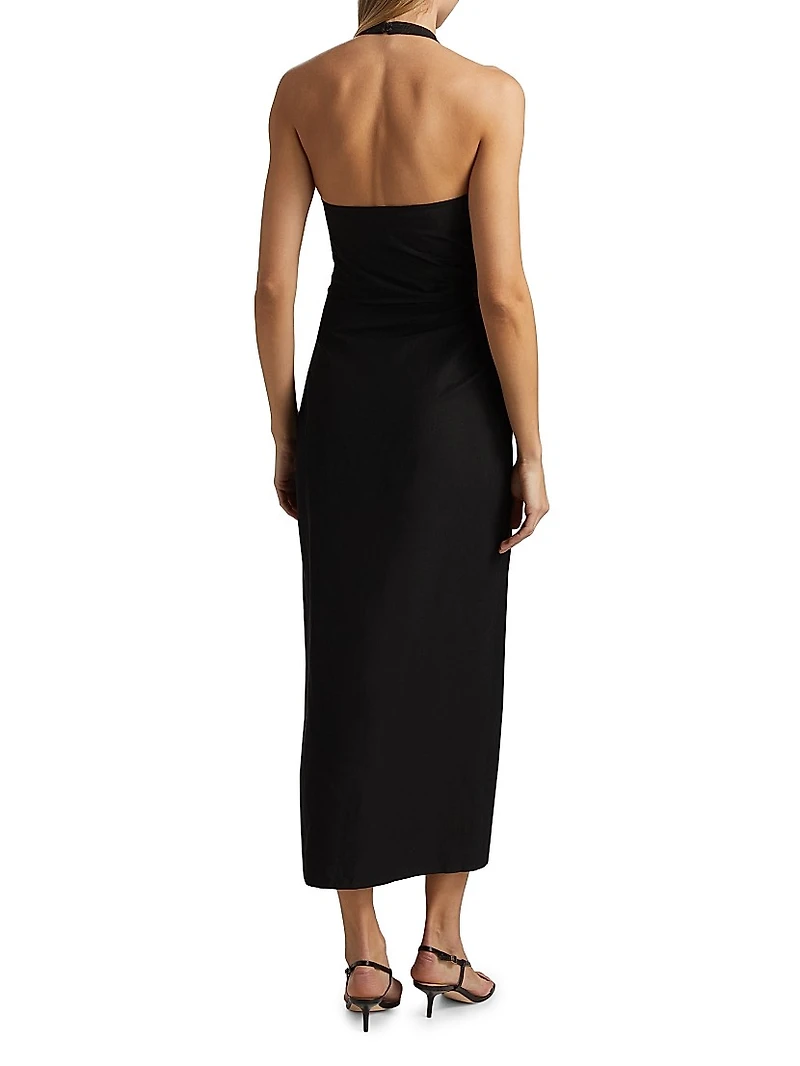 Sylvie Halterneck Midi-Dress