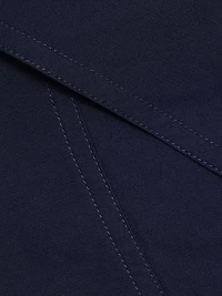 Julie Asymmetric Cotton Mini-Shirtdress