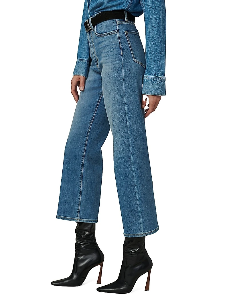 The Blake High-Rise Cropped Wide-Leg Jeans